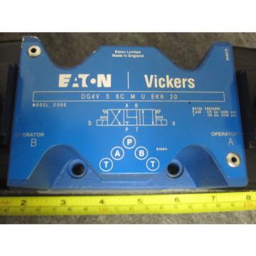 Origin EATON VICKERS DIRECTIONAL VALVE # DG4V-5-6C-M-U-EK6-20