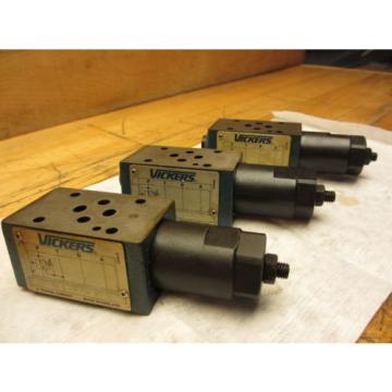 Vickers DGMX2-3-PP-CW-20-B Hydraulic Valve LOT OF 3 SystemStak Pressure Reducing