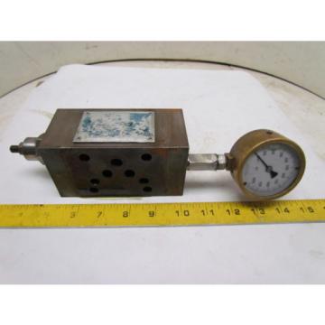 Vickers DGMX2-5-PP-BW-5-30 Hydraulic Pressure Reducing Valve W/Gauge