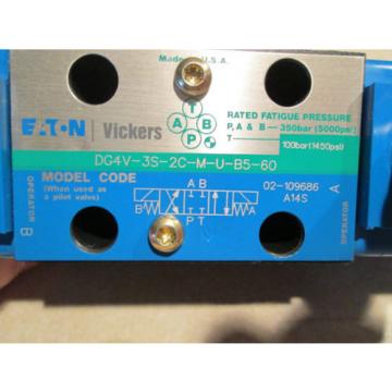 Origin EATON VICKERS DG4V-3S-2C-M-U-B5-60 SOLENOID VALVE P/N 02-101726