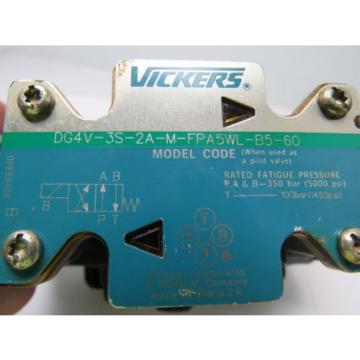 Vickers Valve DG5S-8-2A-T-M-FPA5WL-B5-30 Pilot Valve DG4V-3S-2A-m-FPA5WL-B5-60