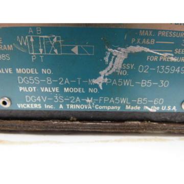 Vickers Valve DG5S-8-2A-T-M-FPA5WL-B5-30 Pilot Valve DG4V-3S-2A-m-FPA5WL-B5-60