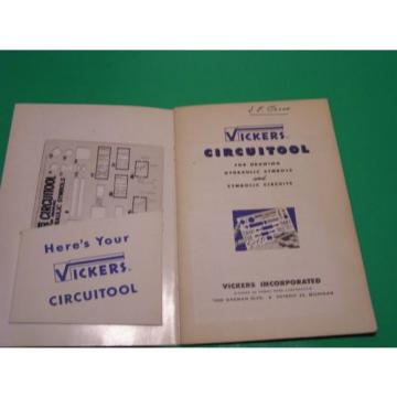 Vickers Circuitool for Drawing Hydraulic Symbols and Symbolic Circuits 1952