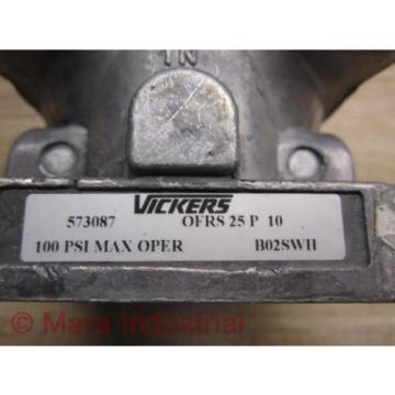 Vickers 573087 Hydraulic Filter Mount Pack of 3 - Used