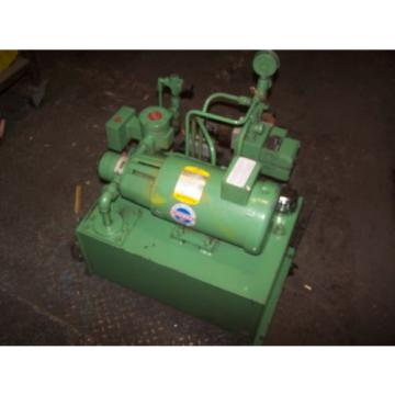 VICKERS DOUBLE A 2 HP HYDRAULIC POWER UNIT MODEL T10P GEROTOR B15-P-10A2