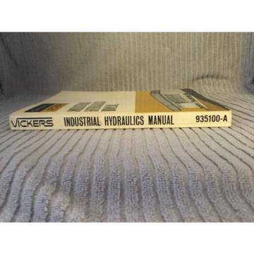 Industrial Hydraulics Manual Sperry Rand Vickers 935100-A 1970 First Edition