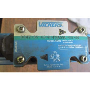 VICKERS HYDRAULIC DIRECTIONAL VALVE DG4V-3S-6C-M-PPA5WL-H5-60