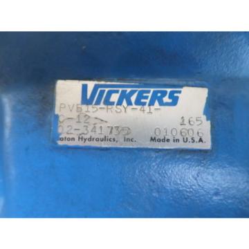 VICKERS HYDRAULIC PUMP PVB15-RSY-41-C-12 02-341735 PVB15RSY41C0234117 LMS mona