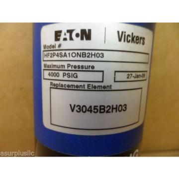 VICKERS HF2P4SA1ONB2H03 HYDRAULIC FILTER ASSEMBLY WITH BYPASS 4000 PSI NIB