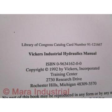 Vickers 935100-C Industrial Hydraulics Manual - Used