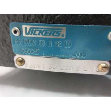Origin VICKERS F3 CVCS 63 N S2 10 HYDRAULIC DIRECTIONAL VALVE COVER D513763