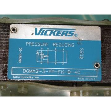 Vickers, DGMX2-3-PP-FK-B-40, Hydraulic Reducing Valve Keyed Lock Lockable Origin