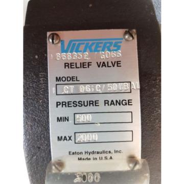 Vickers CT-06-C50-UBAU Hydraulic Relief Valve 500-2000psi origin