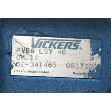 Vickers, PVB6-LSY-40-CM-12, Hydraulic Pump Eaton 02-341465