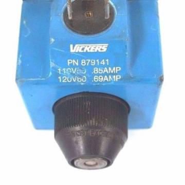 VICKERS DG4S4-012A-U-B-60 DIRECTIONAL VALVE 879279 W/ 879141 COIL