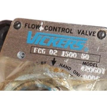 Origin VICKERS FCG 02 1500 50 FLOW CONTROL VALVE FCG02150050