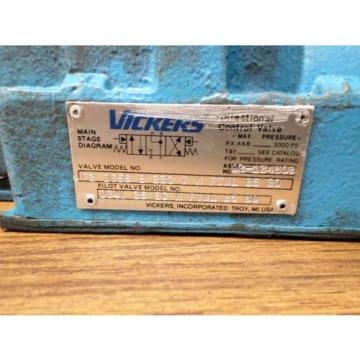 Vickers DG4V-3S-6C-M-FT/WL-B5-60 Solenoid/F3-DG5S-8-33C-T-M-FTWL-B5-30 Valve