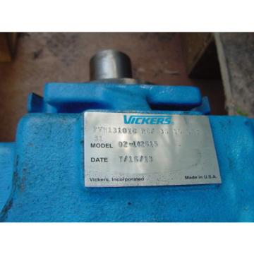 VICKERS PVH131QIC-RCF-3S-10-CM7 HYDRAULIC PUMP MODEL 02-142615