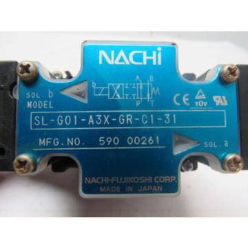 Nachi SL-GO1-A3X-GR-C1-31 Hydraulic Solenoid Directional Control Valve