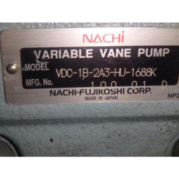 NACHI VARIABLE VANE PUMP WITH MOTOR_VDC-1B-2A3-HU-1688K_131231