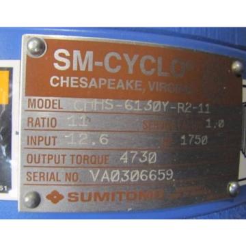 SUMITOMO CHHS-6130Y-R2-11 SM-CYCLO 11:1 RATIO SPEED REDUCER GEARBOX Origin