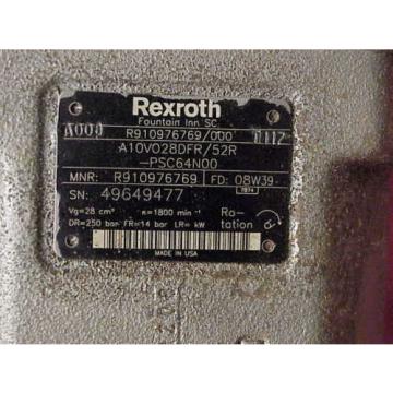 Rexroth Variable Displacement Piston pumps A10V028DFR/52
