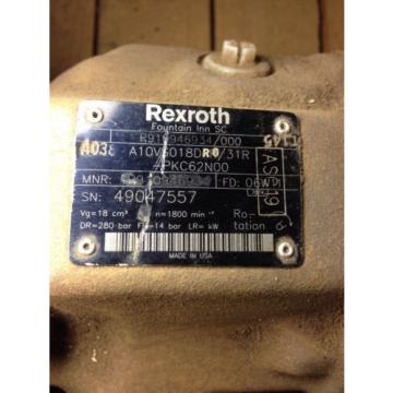 Origin BALDOR 75 HP MOTOR 1725 RPM WITH REXROTH pumps R910946934 pumps MOTOR