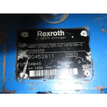 REXROTH AA4VG71EP2D1/32R-NZF10F001DH-S AXIAL PISTON VARIABLE HYDRAULIC pumps