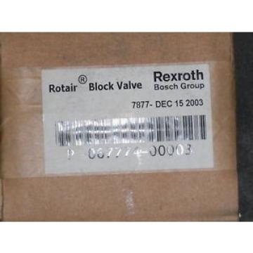 REXROTH ROTAIR BLOCK VALVE P-067774-00003  SEALED