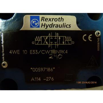 Rexroth 4WE-10-E33 / CW-240-N9K4 A114-276 Solenoid Valve origin