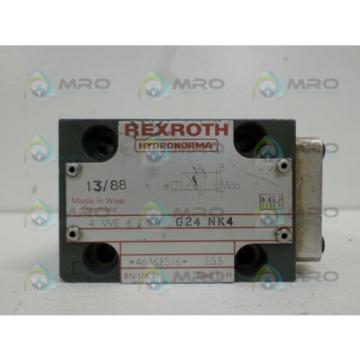REXROTH 4WE6D51/AG24NK4 BODY VALVE AS PICTURED USED