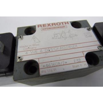 REXROTH 4 WE 6 D51/OFAG24NZ4 F32 412 24V DC 26W HYDRONORMA VALVE  USED
