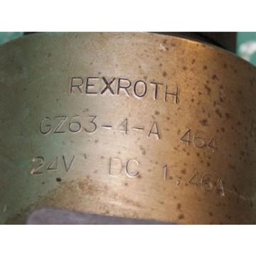Rexroth GZ63-4-A464  Valve Hydraulic Hydronorma 146A 24VDC 4WE10Y32/CG24N9K4