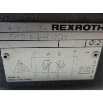 REXROTH PRESSURE CONTROL VALVE Z2FS 6-2-40/2QV  481624/5