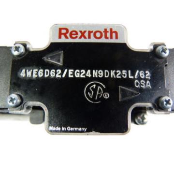 Rexroth 4WE6D62/EG24N9DK25L/62 Solenoid Valve 5100psi 24VDC 125A  WOW