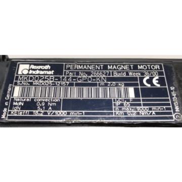 REXROTH-INDRAMAT Permanent-Magnet-Motorlt;gt;MKD025B-144-GP0-KN