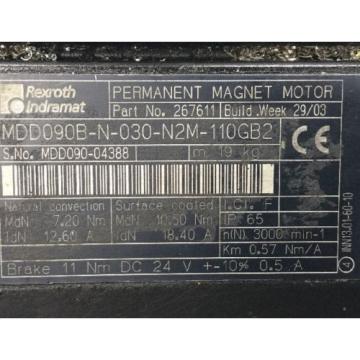 REXROTH-INDRAMAT Perm-Magnt-Motor // MDD090B-N-030-N2M-110GB2