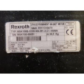 Rexroth MSK100B-0300-NN-M1-AG1-NNNN 3-Phase Permanent-Magnet-Motor   gt; ungebrauc