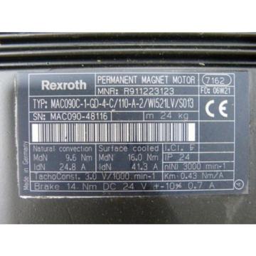 Rexroth MAC090C-1-GD-4-C/110-A-2/WI521LV/S013 Permanent Magnet Motor   gt; ungebra