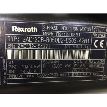 REXROTH   3-Phase Induction Motor   2AD132B-B050B2-BS03-A2N1