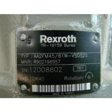 Rexroth Hydraulic Motor TR-16159 12008802 R902196957 AA2FM45/61W-VSD520