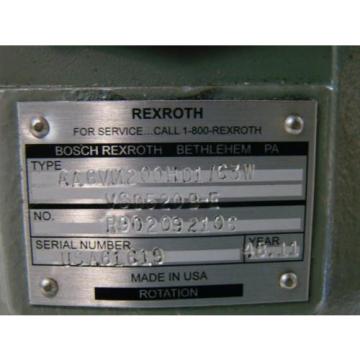 Rexroth Hydraulic Motor Variable Displacment R902092106 AA6VM200H01/63W VSD520B-