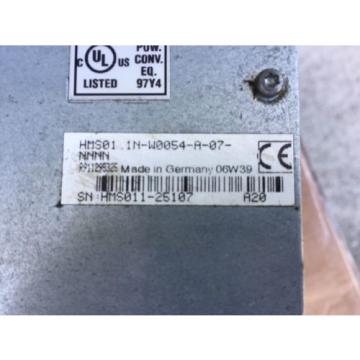 REXROTH INDRAMAT HMS011N-W0054-A-07-NNNN INDRADRIVE SERVO DRIVE