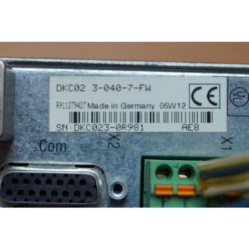 REXROTH INDRAMAT ECO DRIVE DKCXX3-040-7 DKC023-040-7FW