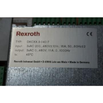 REXROTH INDRAMAT ECO DRIVE DKCXX3-040-7 /// DKC023-040-7FW