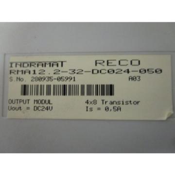 INDRAMAT/REXROTH RMA122-32-DC024-050 INTERBUS DC24V OUTPUT MODULE - USED