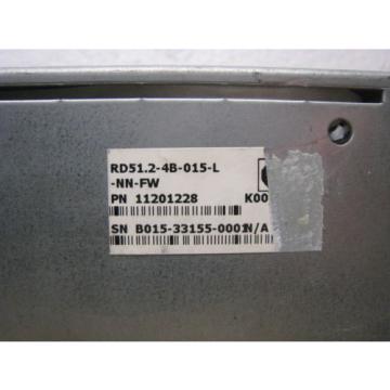 Rexroth Indramat RD500 RD521-4B-015-L-NN-FW CFG-RD500-NN-NN Servo Drive Control