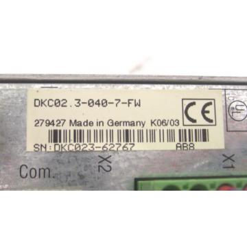 INDRAMAT SERVO DRIVE DKC023-040-7-FW  FWA-ECODR3-SMT-02VRS-MS  60 Day Warranty