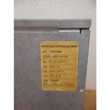 INDRAMAT REXROTH SERVO CONTROLLER PLC RACK CHASSIS CCD011-KE15-01-FW 11277409