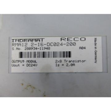 INDRAMAT RECO 24VDC OUTPUT MODULE RMA122-16-DC024-200